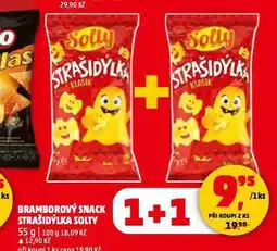 Penny Market Bramborový snack strašidýlka solty nabídka
