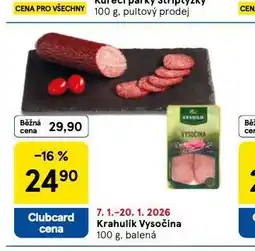 Tesco Vysočina nabídka