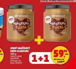 Penny Market Jemný arašídový krém allnature nabídka