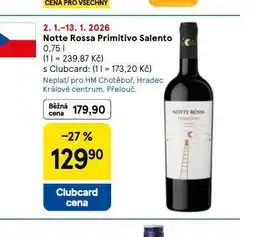 Tesco Notte rossa primitivo salento nabídka