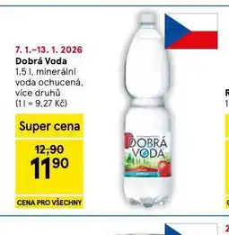 Tesco Dobrá voda ochucená nabídka