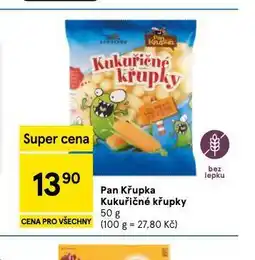 Tesco Pan křupka kukuřičné křupky nabídka
