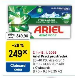 Tesco Ariel prací prostředek nabídka