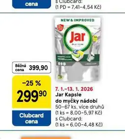 Tesco Jar platinum kapsle do myčky nabídka