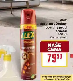 Billa Alex Sprej na všechny povrchy proti prachu 400 ml nabídka