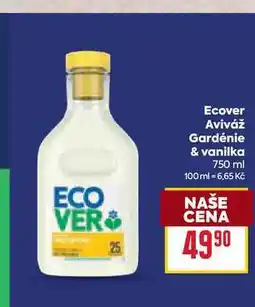 Billa Ecover Aviváž Gardénie & vanilka 750 ml nabídka