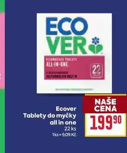 Billa Ecover Tablety do myčky all in one 22 ks nabídka