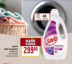 Billa Savo Gel na praní 48 dávek nabídka