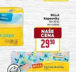 Billa BILLA Kapesníky 10×10 ks nabídka