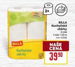 Billa BILLA Kuchyňské utěrky 2 role nabídka