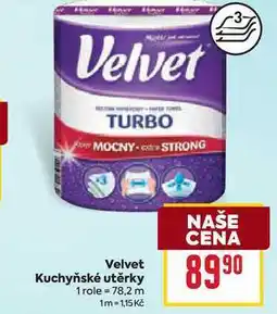 Billa Velvet Kuchyňské utěrky 1 role nabídka