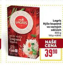 Billa Lagris Rýže loupaná ve varných sáčcích 800 g nabídka