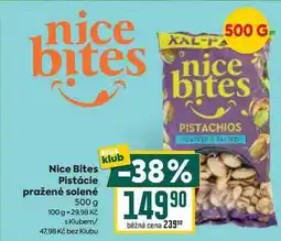 Billa Nice Bites Pistácie pražené solené 500 g nabídka