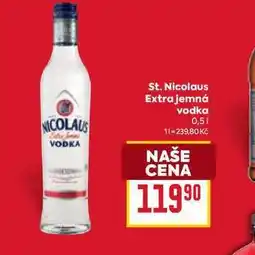 Billa St. Nicolaus Extra jemná vodka 0,5l nabídka