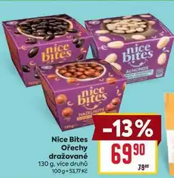 Billa Nice Bites Ořechy dražované 130 g nabídka