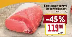 Billa špalíček z vepřové pečeně bez kosti cena za 1 kg nabídka