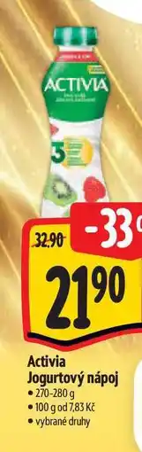 Albert Activia Jogurtový nápoj 270-280 g nabídka