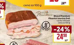 Billa BILLA Premium Pikantní slanina Deli z pultu lahůdek cena za 100 g nabídka