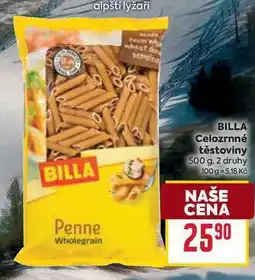 Billa BILLA Celozrnné těstoviny 500 g nabídka