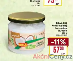 Billa BILLA BIO Kokosový olej lisovaný za studena 250 g nabídka