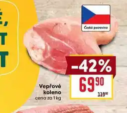 Billa Vepřové koleno cena za 1kg nabídka