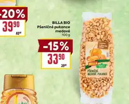 Billa BILLA BIO Pšeničné pukance medové 100 g nabídka