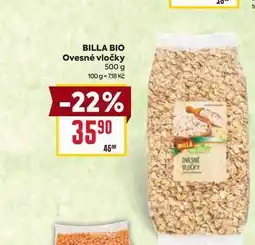 Billa BILLA BIO Ovesné vločky 500 g nabídka