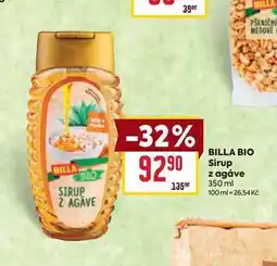 Billa BILLA BIO Sirup z agáve 350 ml nabídka