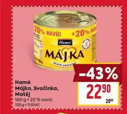 Billa Hamé Májka, Svačinka, Matěj 160 g nabídka