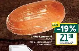 Billa Chléb konzumní 500 g nabídka