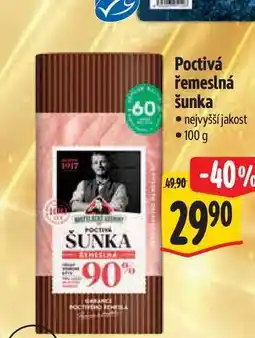 Albert Poctivá řemeslná šunka 100 g nabídka