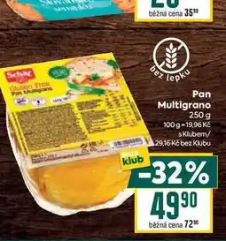 Billa Pan Multigrano 250 g nabídka