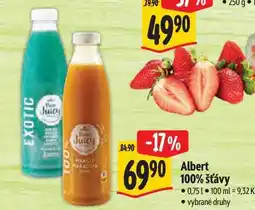 Albert Albert 100% šťávy 0,75 l nabídka