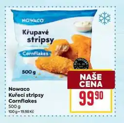 Billa Nowaco Kuřecí stripsy Cornflakes 500 g nabídka