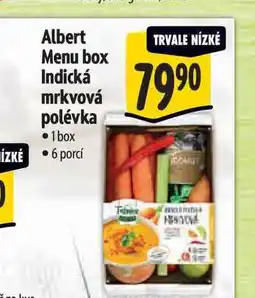 Albert Albert Menu box Indická mrkvová polévka 1 box nabídka