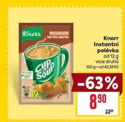 Billa Knorr Instantní polévka od 12 g nabídka