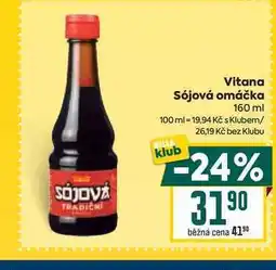 Billa Vitana Sójová omáčka 160 ml nabídka