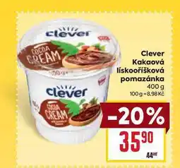 Billa Clever Καkaoνά lískooříšková pomazánka 400 g nabídka