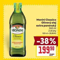 Billa Monini Classico Olivový olej extra panenský 500 ml nabídka