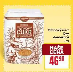 Billa Třtinový cukr Dry demerara 1kg nabídka