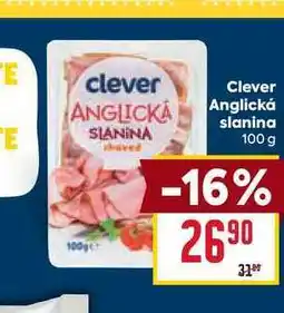 Billa Clever Anglická slanina 100 g nabídka