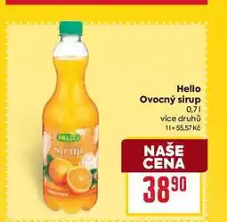 Billa Hello Ovocný sirup 0,7l nabídka