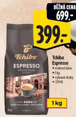 Albert Tchibo Espresso zrnková káva 1kg nabídka