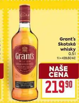 Billa Grant's Skotská whisky 0,5l nabídka