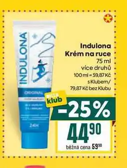 Billa Indulona Krém na ruce 75 ml nabídka
