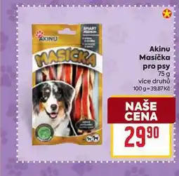Billa Akinu Masíčka pro psy 75 g nabídka