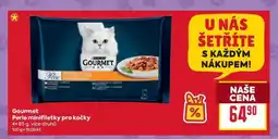Billa Gourmet Perle minifiletky pro kočky 4× 85 g nabídka