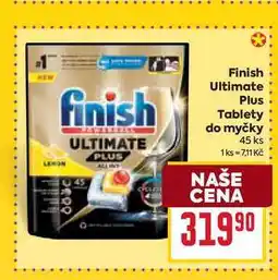 Billa Finish Ultimate Plus Tablety do myčky 45 ks nabídka