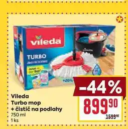 Billa Vileda Turbo mop + čistič na podlahy 750 ml nabídka