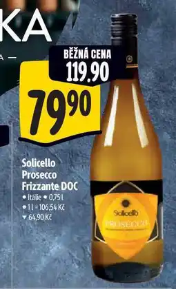 Albert Solicello Prosecco Frizzante DOC 0,75 l nabídka